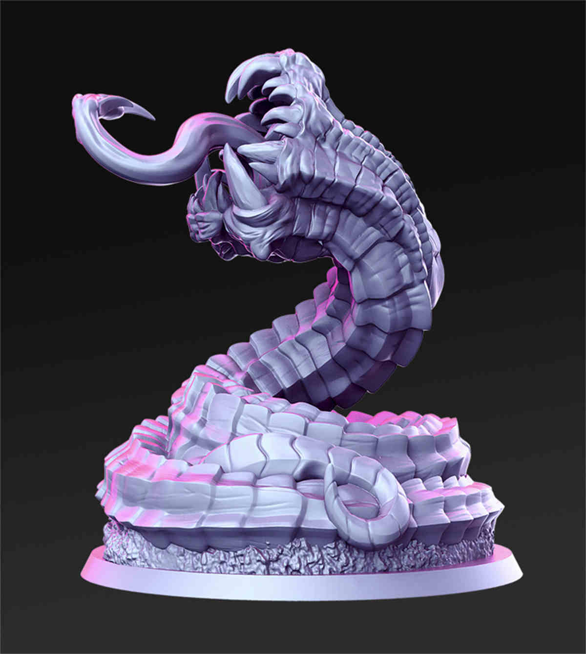 Claw Serpent - Sandworm | DND Role 3D Printing Miniatures Resin Figure Board Game