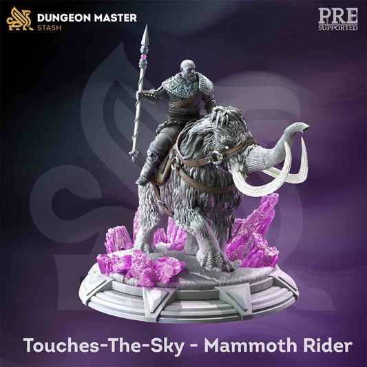 Goliath Mammoth Rider Touches-the-Sky DND Role 3D Printing Miniatures Resin Figure Board Game