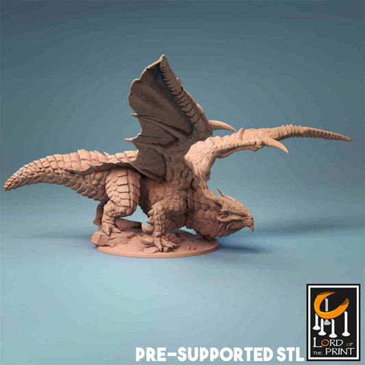 Copper Dragon | DND Role 3D Printing Miniatures Resin Figure Board Game