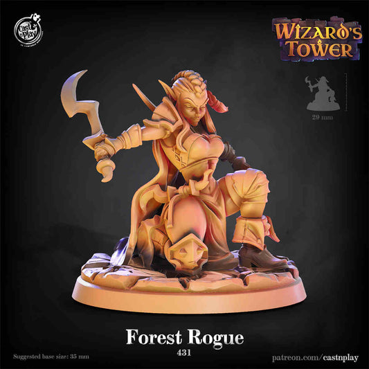 Forest Rogue DND Role 3D Printing Miniatures Resin Figure Board Game Chess