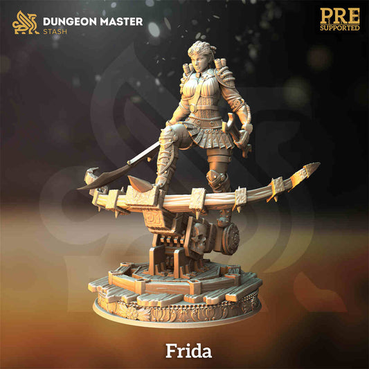 Frida Lars the Ingeniør DND Role 3D Printing Miniatures Resin Figure Board Game