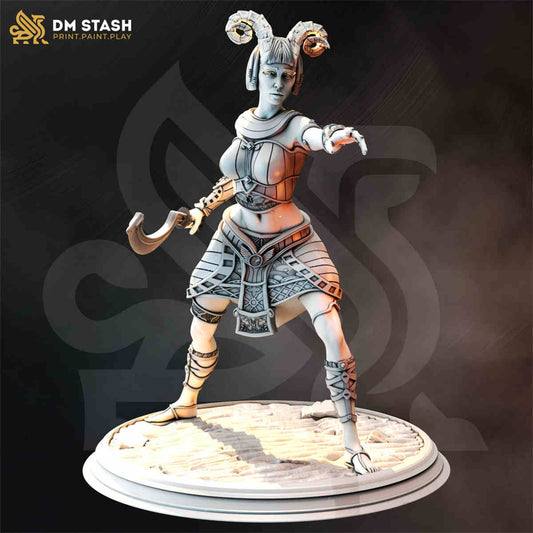 Exotic Tiefling Warlock - Karina Remar | DND Role 3D Printing Miniatures Resin Figure Board Game