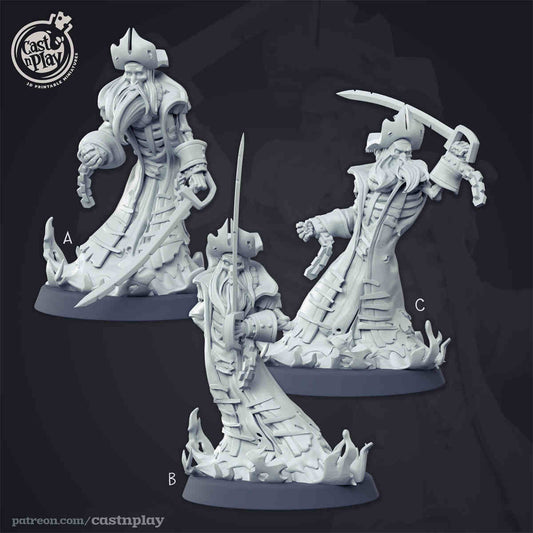 Ghost Pirates DND Role 3D Printing Miniatures Resin Figure Board Game