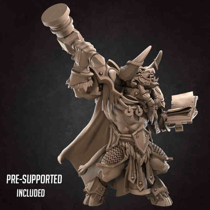 Minotaur Paladin DND Role 3D Printing Miniatures Resin Figure Board Game