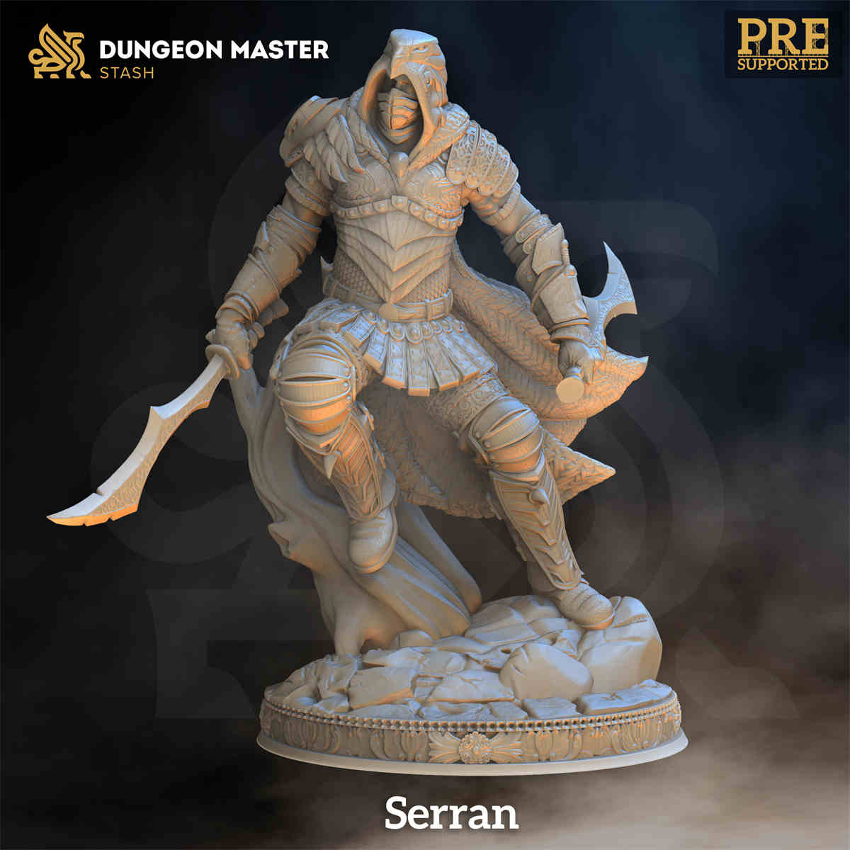 Serran the Human Rogue DND Role 3D Printing Miniatures Resin Figure Board Game