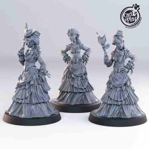 Female Nobles DND Role 3D Printing Miniatures Resin Figure Board Game