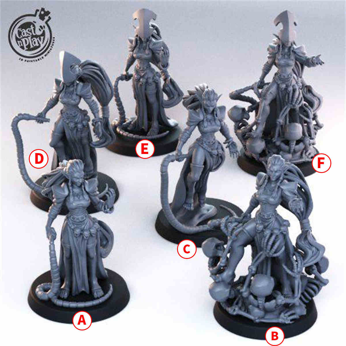 Female Necromancers DND Role 3D Printing Miniatures Resin Figure Board Game