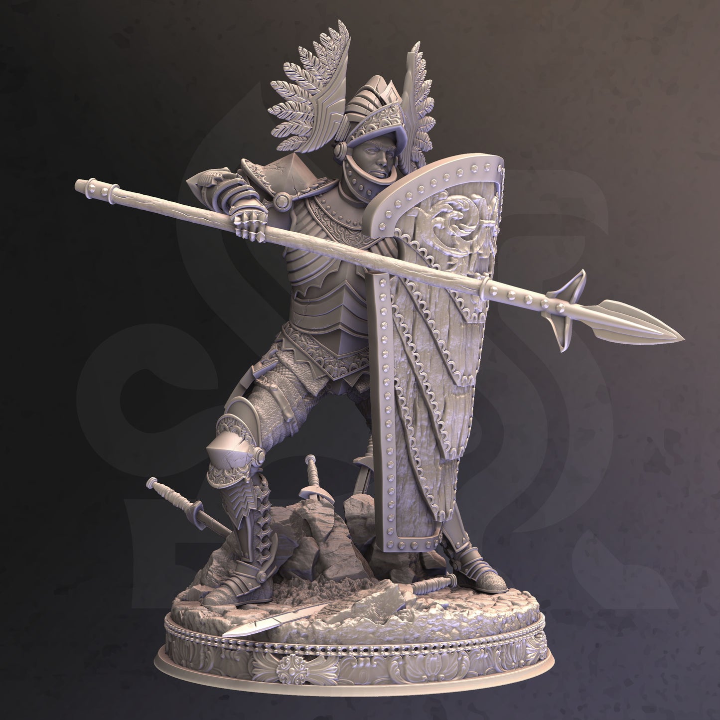 Tower Guard Eridius Falx DND Role 3D Printing Miniatures Resin Figure Board Game