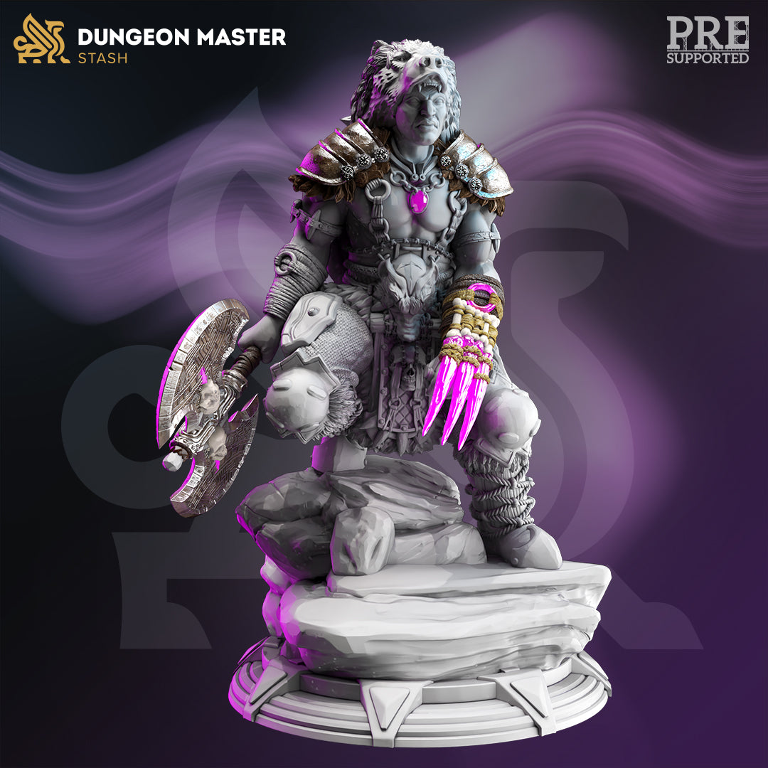 Goliath War Chief Tygrin Char DND Role 3D Printing Miniatures Resin Figure Board Game