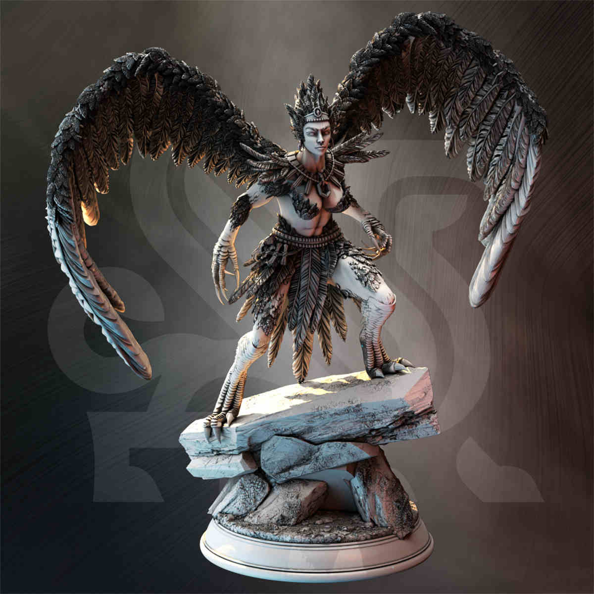 Harpy Queen - Kiziri | DND Role 3D Printing Miniatures Resin Figure Board Game