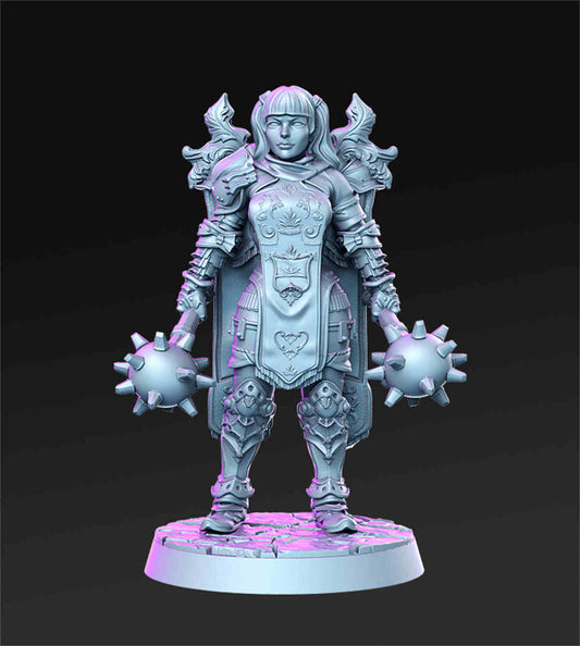 Samira - Female paladin | DND Role 3D Printing Miniatures Resin Figure Board Game