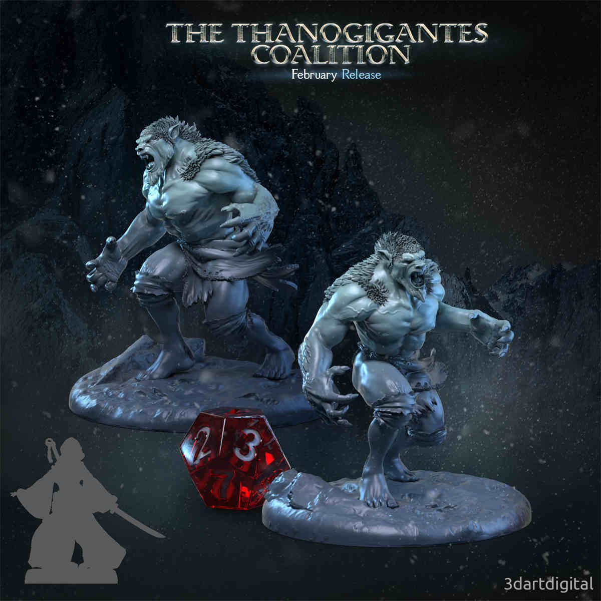 Yeti DND Role 3D Printing Miniatures Resin Figure Board Game