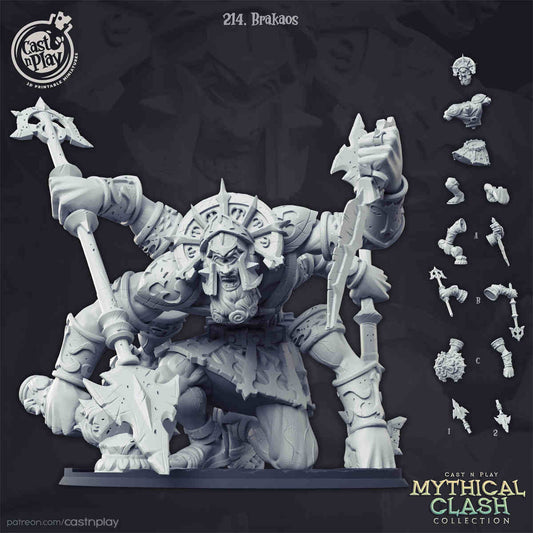 Brakaos DND Role 3D Printing Miniatures Resin Figure Board Game