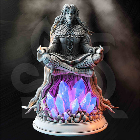 Elf Storm Sorcerer - Misti Cloudburst | DND Role 3D Printing Miniatures Resin Figure Board Game