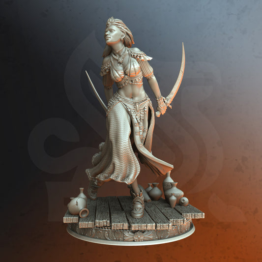 Sword Dancer Nahida DND Role 3D Printing Miniatures Resin Figure Board Game