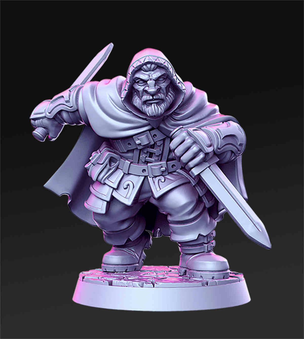 Orwin - Dwarf assassin | DND Role 3D Printing Miniatures Resin Figure Board Game