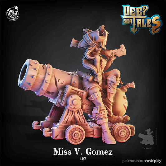 Miss V. Gomez DND Monster 3D Printing Miniatures Resin Figure Board Game Chess