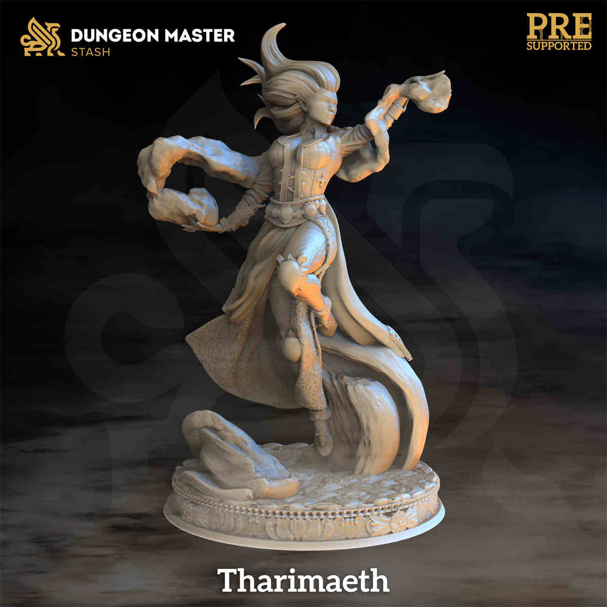 Tharimaeth the Elf Sorcerer DND Role 3D Printing Miniatures Resin Figure Board Game