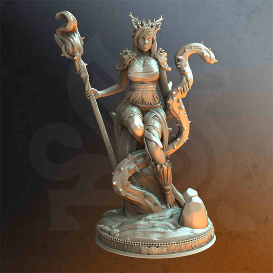 Rheda The Elven Druid DND Role 3D Printing Miniatures Resin Figure Board Game