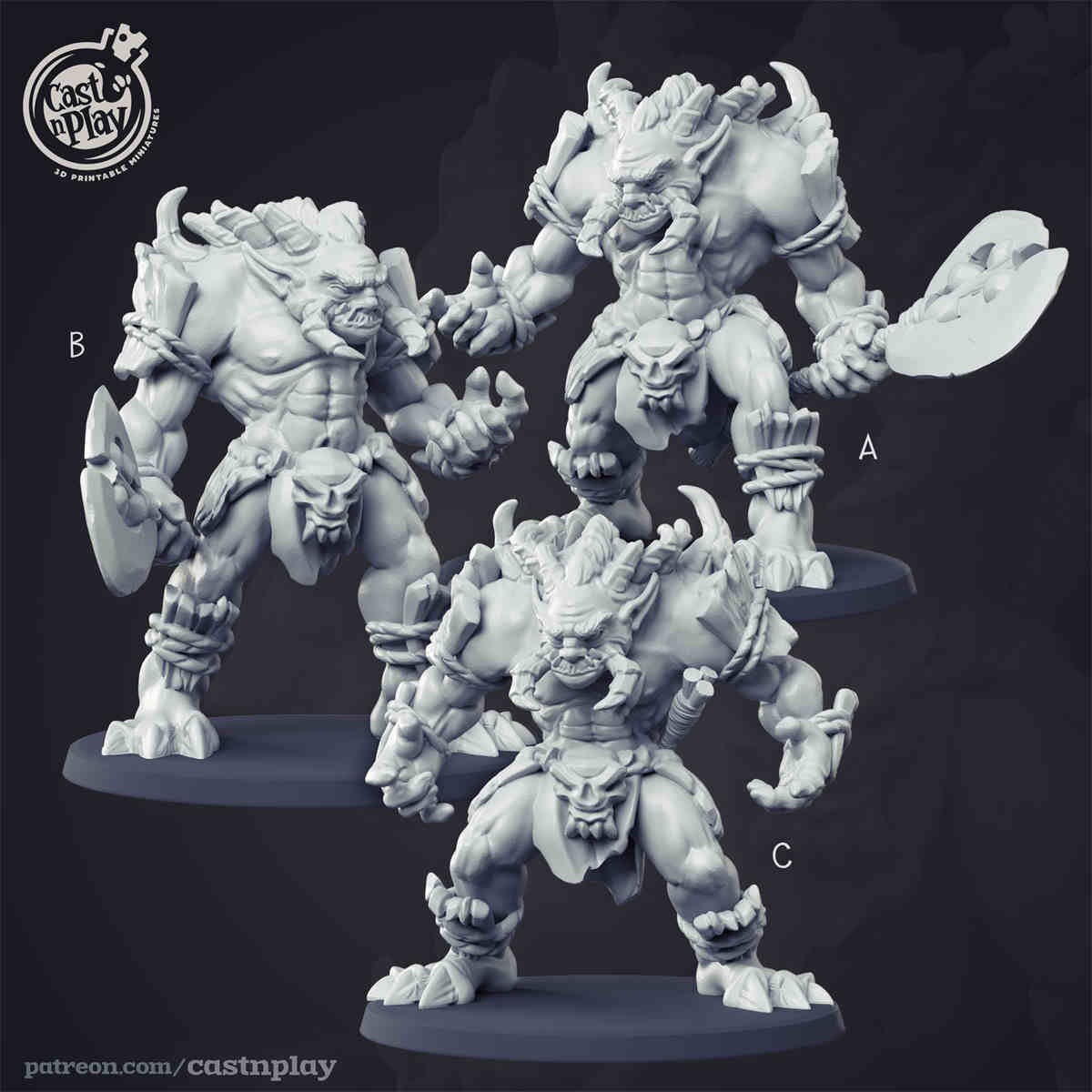 Chaos Troll DND Role 3D Printing Miniatures Resin Figure Board Game