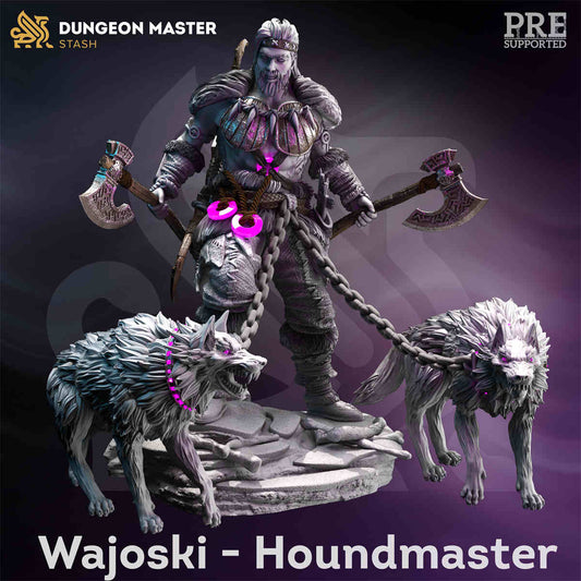 Wajoski the Houndmaster DND Role 3D Printing Miniatures Resin Figure Board Game