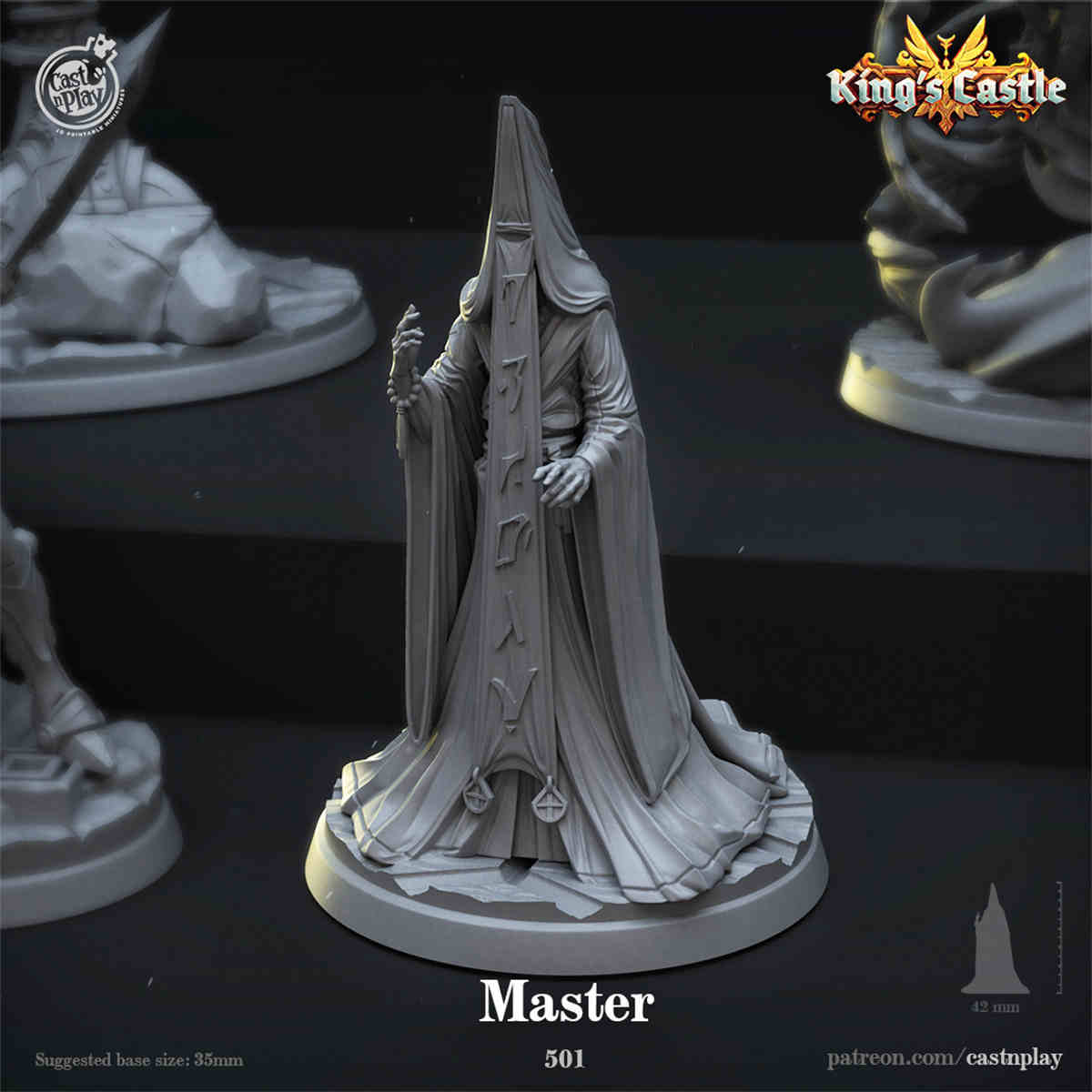 Master DND Role 3D Printing Miniatures Resin Figure Board Game Chess