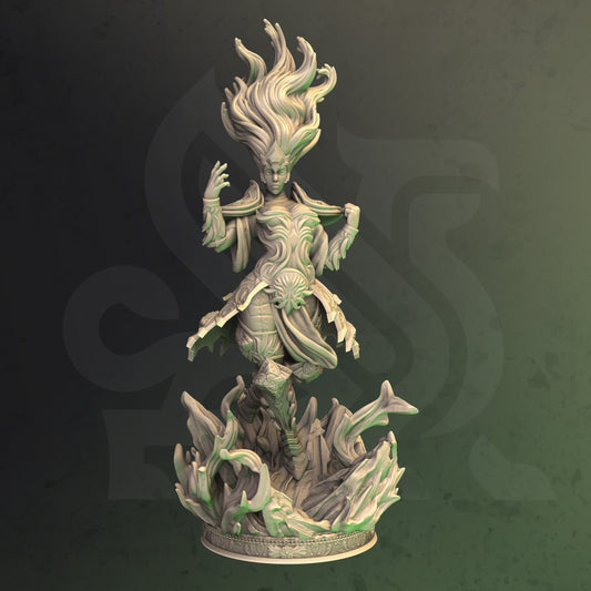 Fiery Sorceress Erimila DND Role 3D Printing Miniatures Resin Figure Board Game