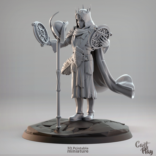 Mage King DND Role 3D Printing Miniatures Resin Figure Board Game Chess