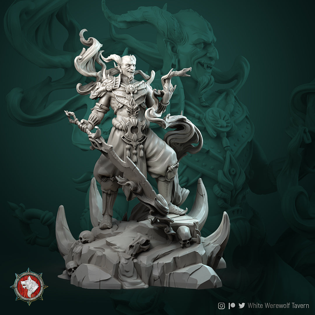 Efreet Overlord DND Role 3D Printing Miniatures Resin Figure Board Game