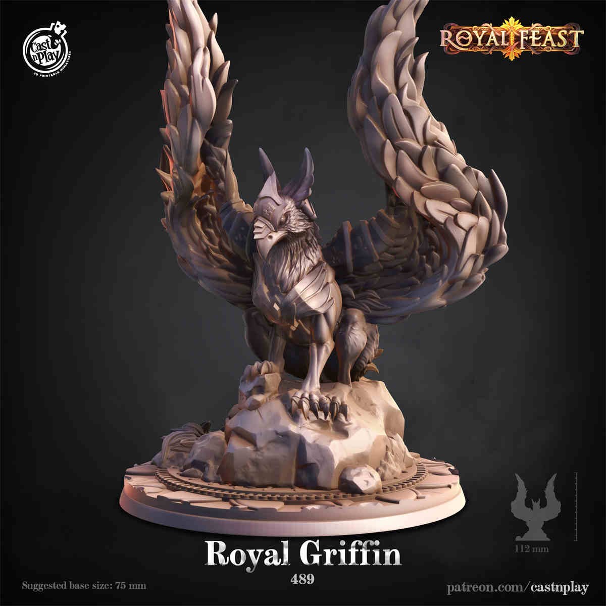 Royal Griffin DND Role 3D Printing Miniatures Resin Figure Board Game