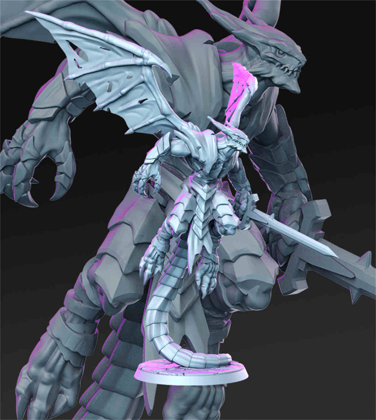 Veltrax- Dragon Knight | DND Role 3D Printing Miniatures Resin Figure Board Game