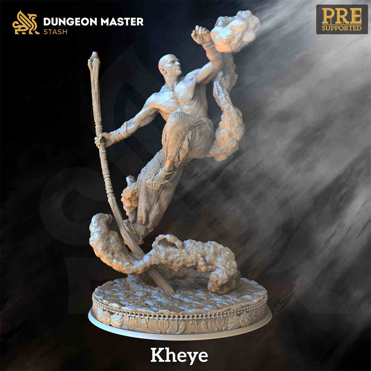 Kheye the Human Monk DND Role 3D Printing Miniatures Resin Figure Board Game