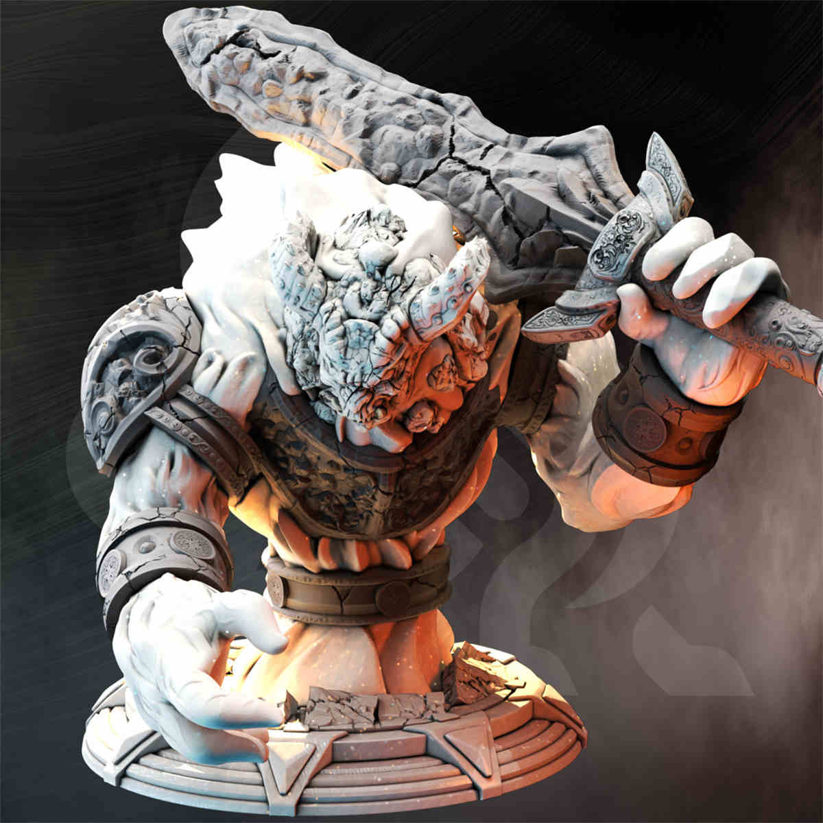 Lava Lord - Sorngaar the Cindering | DND Role 3D Printing Miniatures Resin Figure Board Game