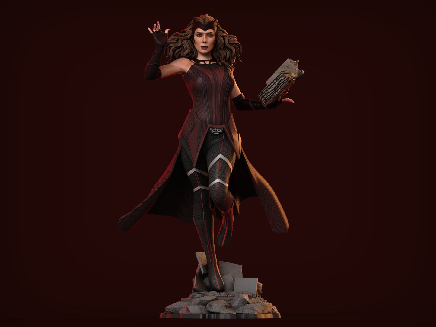 Scarlet Witch Avengers 3D Printing Scale GK Resin Figure