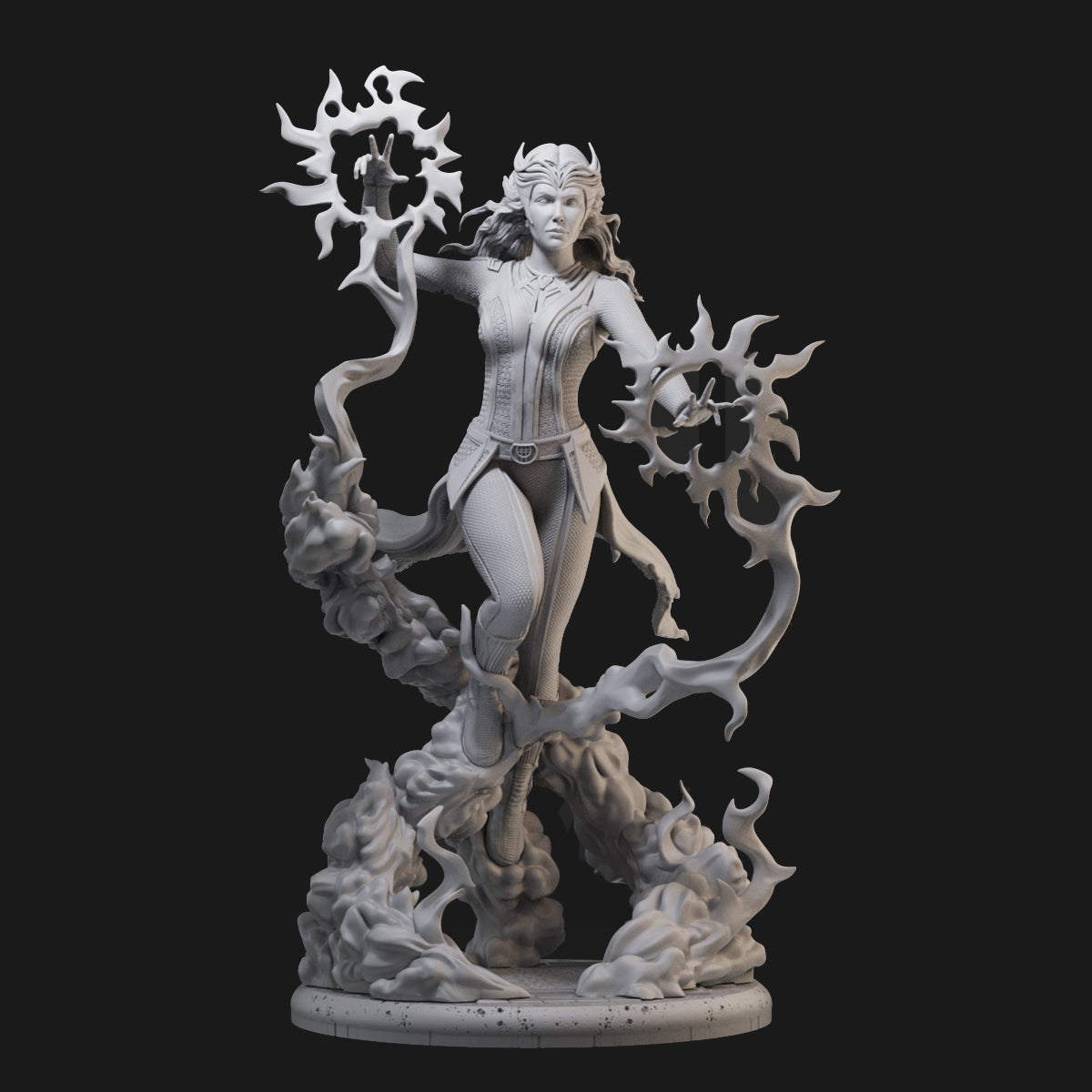 Scarlet Witch Wanda 3D Printing Scale GK Resin Figure