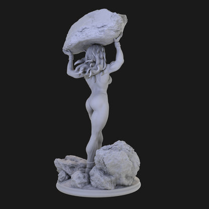 She-Hulk Lifts the Stone 3D Printing Scale GK Resin Figure