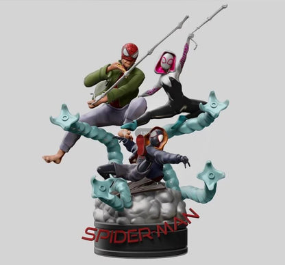 Spider-Man Family 3D Printing Scale GK Resin Figure