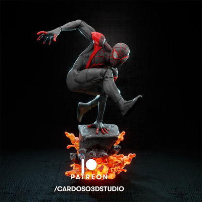 Spider-Man Miles 3D Printing Scale GK Resin Figure