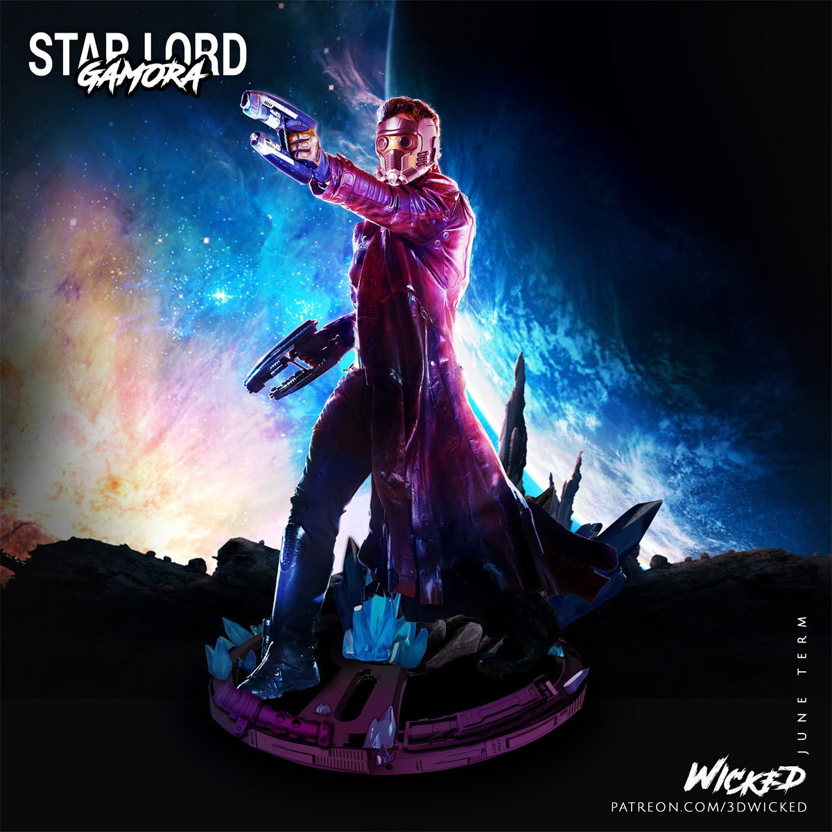 Star-Lord Guardians of the Galaxy 3D Printing Scale GK Resin Figure