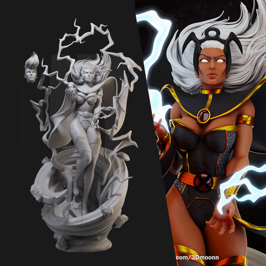 Storm X-Men Mutants 3D Printing Scale GK Resin Figure