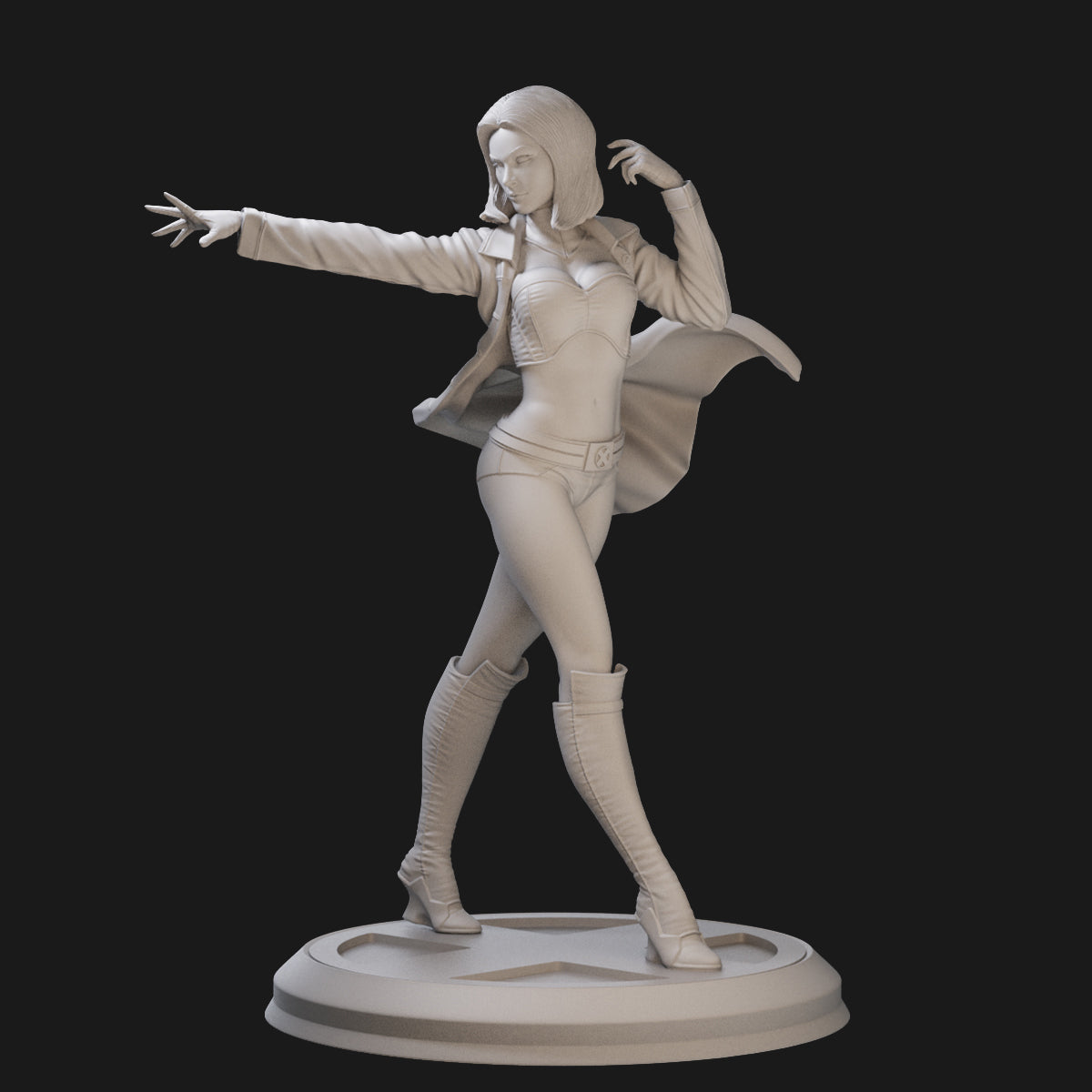 Emma Frost The White Queen 3D Printing Scale GK Resin Figure