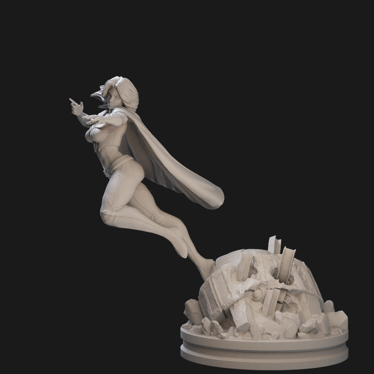 The White Queen Emma Frost 3D Printing Scale GK Resin Figure