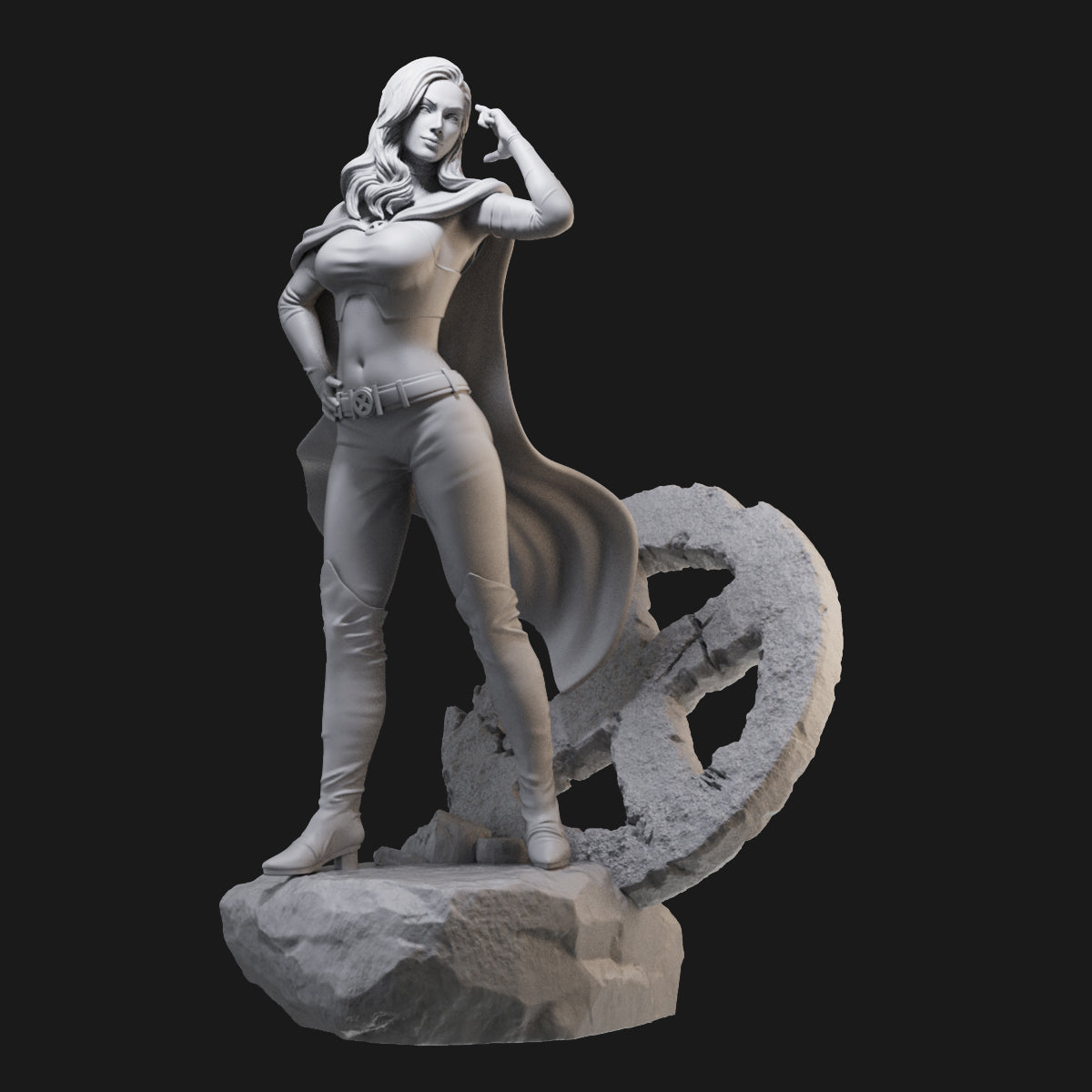 The White Queen Marvel's X-Men 3D Printing Scale GK Resin Figure