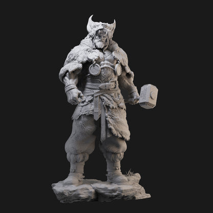 Thor Barbarian Edition 3D Printing Scale GK Resin Figure