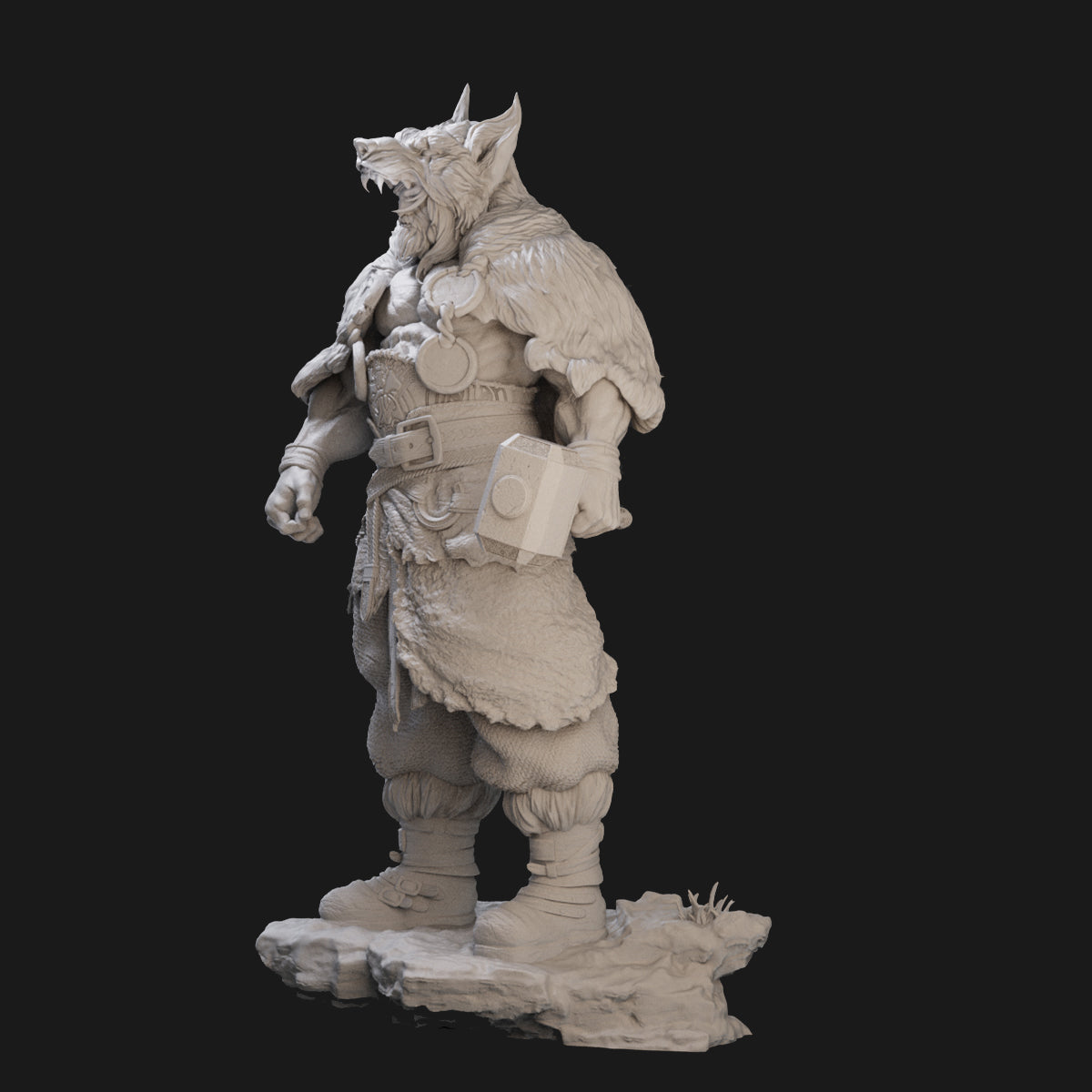 Thor Barbarian Edition 3D Printing Scale GK Resin Figure