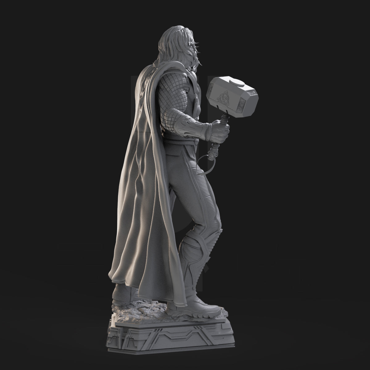 Thor Marvel Super Heroes 3D Printing Scale GK Resin Figure