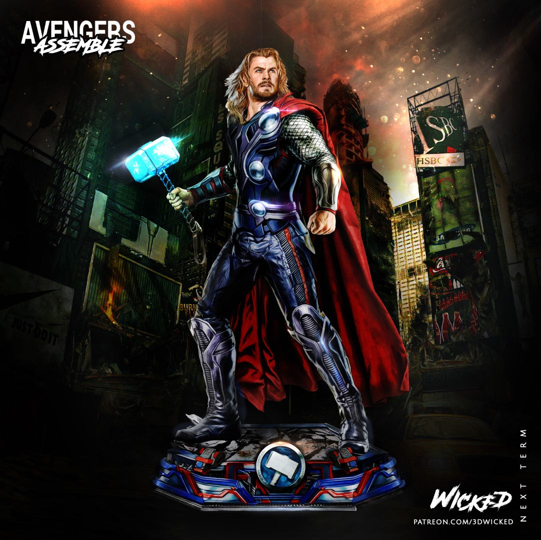 Thor Marvel Super Heroes 3D Printing Scale GK Resin Figure