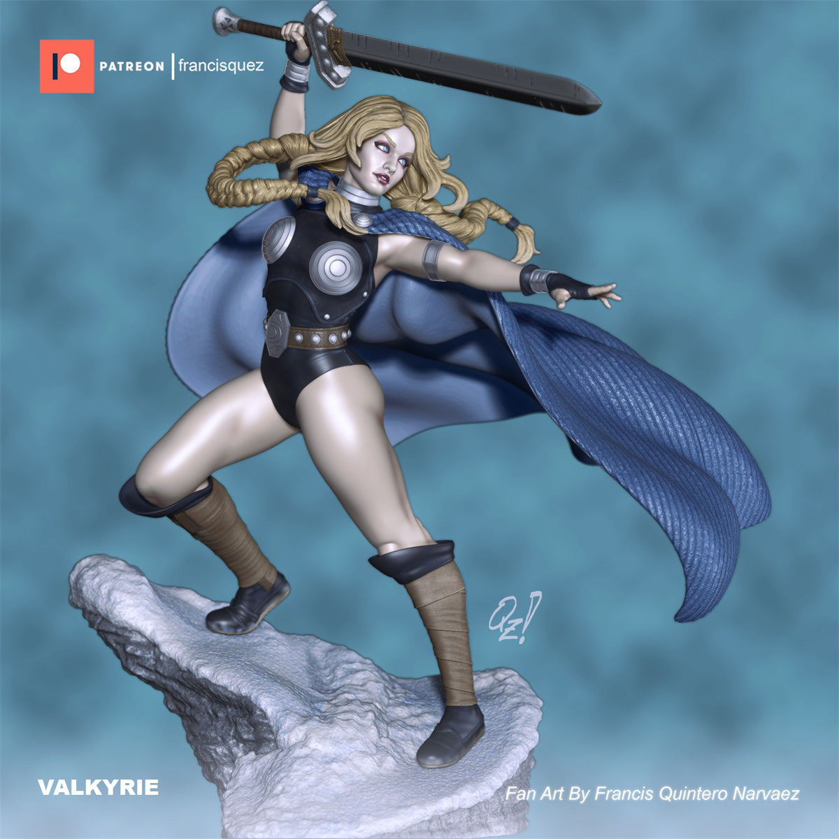 Valkyrie 3D Printing Scale GK Resin Figure