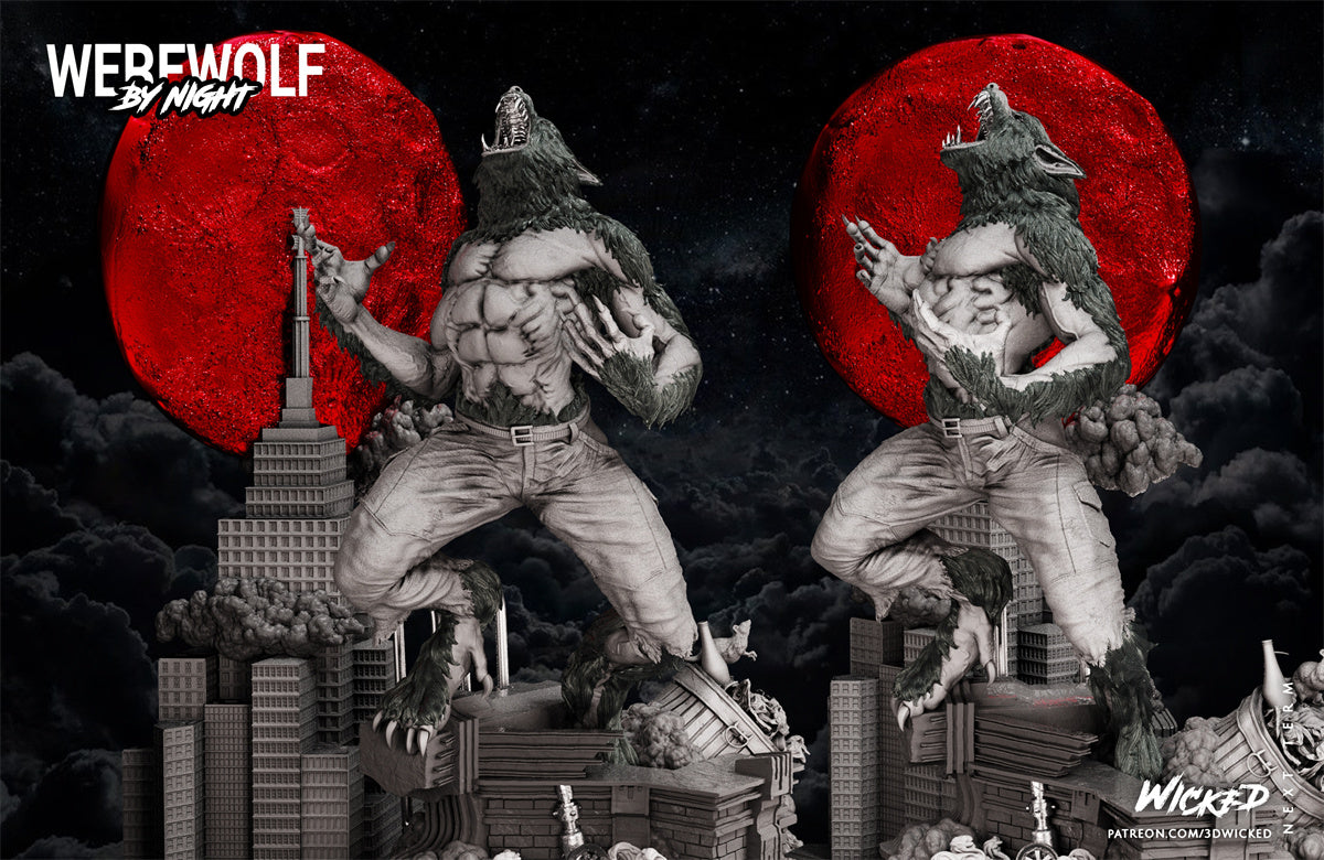 Werewolf by Night Marvel Spotlight 3D Printing Scale GK Resin Figure