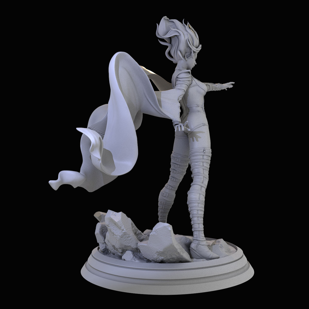 X-Men Angery White Queen 3D Printing Scale GK Resin Figure